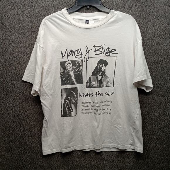 H&M Divided Mary J Blige 411 Album Graphic T-Shirt - Picture 1 of 7